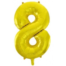 Number 8 Gold Megaloon (86cm)
